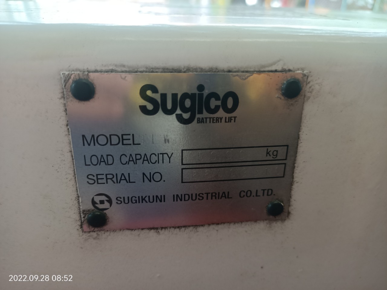Tem tải trọng xe nâng điện Sugico