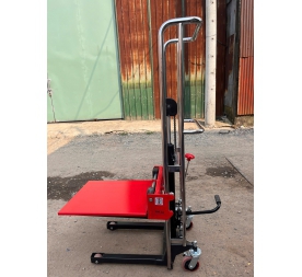 Xe nâng tay cao 1m5 tải 400kg đổ lại hàng mới 100%